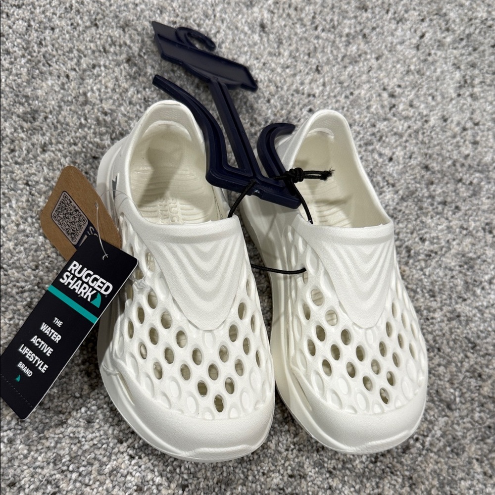 Rugged Shark Kids white Water Shoes - Picture 7 of 10